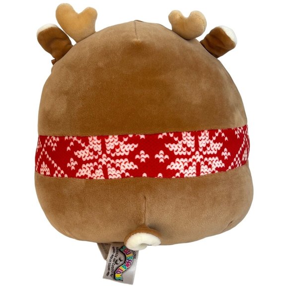 Squishmallow Dawn The Fawn Deer Plush Red Scarf 8 Inch Reindeer Stuffed Animal - Picture 4 of 10